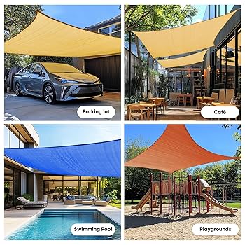 hito_eo　新品 OUTDOOR PRODUCTS for SALON Amazon.com : Quictent 20X20FT 185G HDPE Square Sun Shade